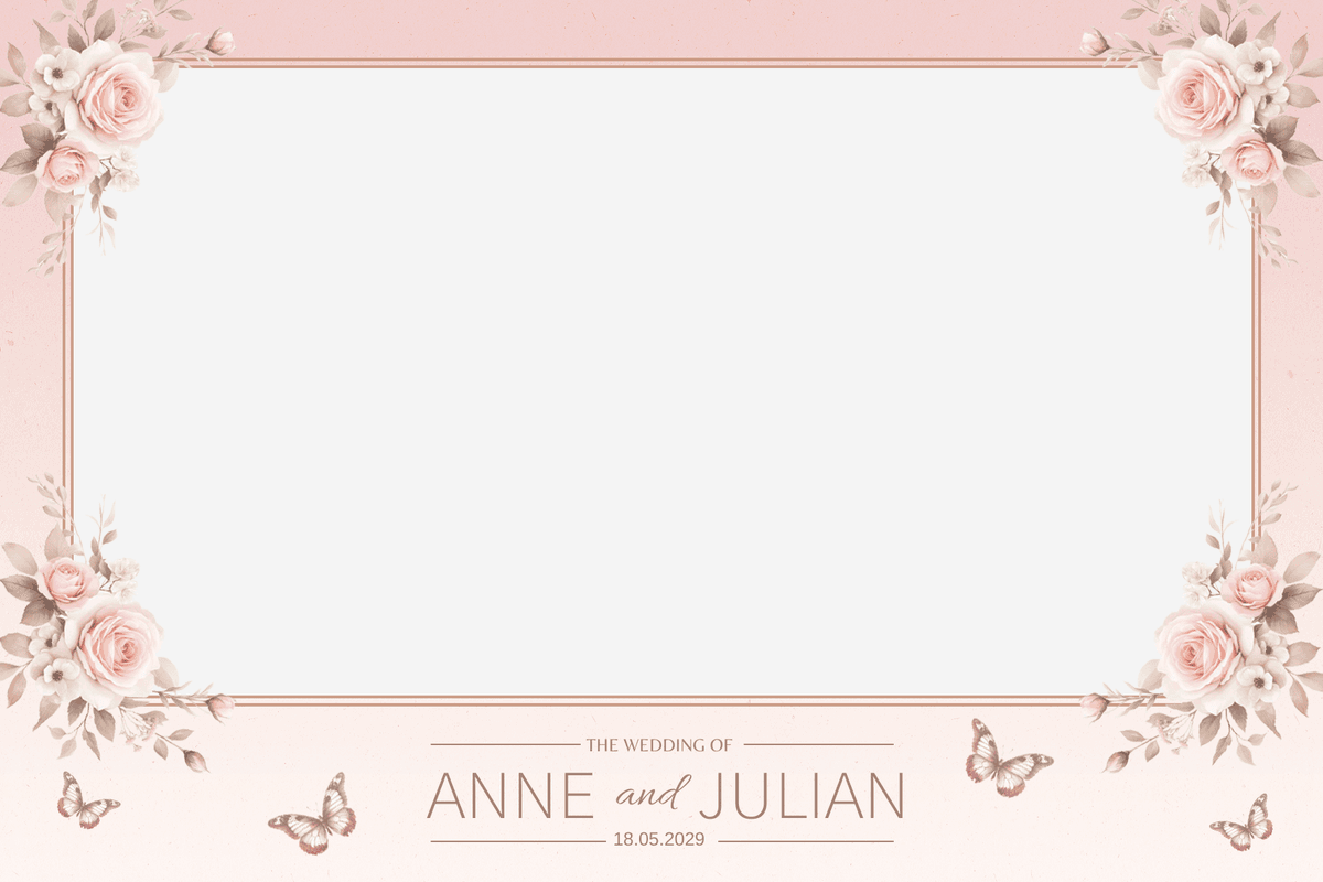 Fotobox Layout Beispiel 2 - Individuelles Fotolayout für Events