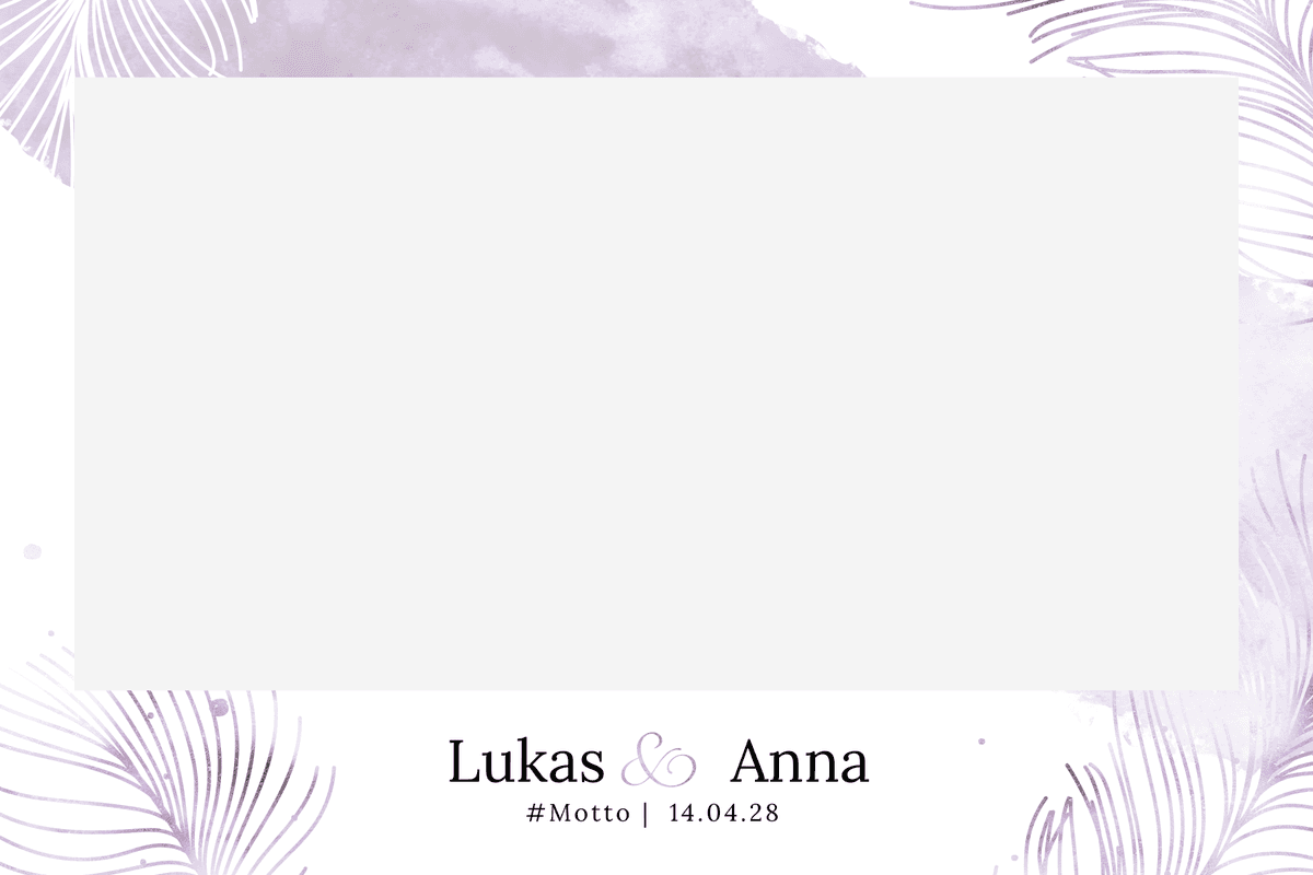 Fotobox Layout Beispiel 5 - Individuelles Fotolayout für Events